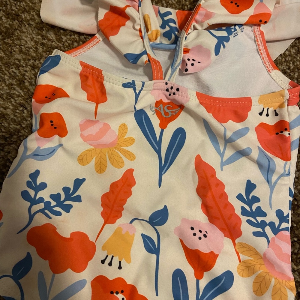 Floral Ruffle Swimsuit - Picture 3 of 4